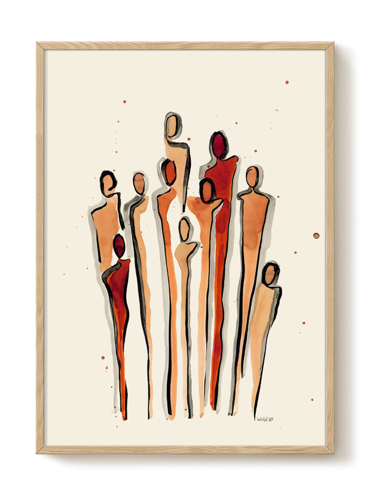 abstract portrait portrait Poster