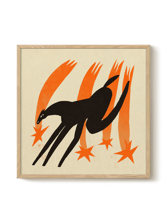 Abstract Birds Print – modern animal wall art, unique design