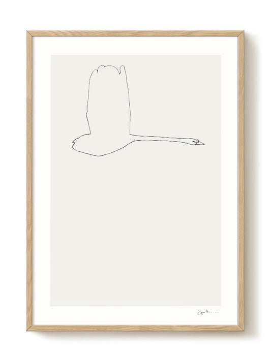 Abstract Birds Print – modern animal wall art, unique design