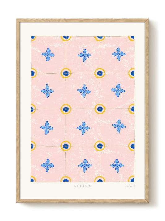 Laura - Lisbon tiles II – modern wall art print, Falcozi Studio