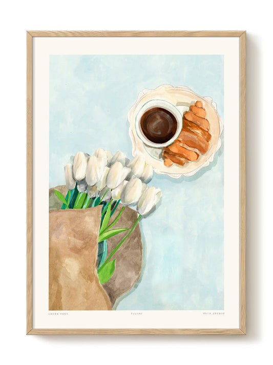 Laura - Tulips – modern wall art print, Falcozi Studio