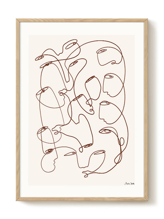 abstract portrait portrait Poster