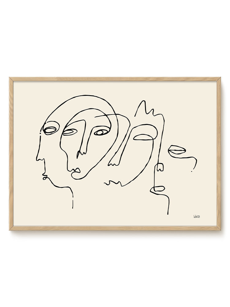 abstract landscape horizontal Poster