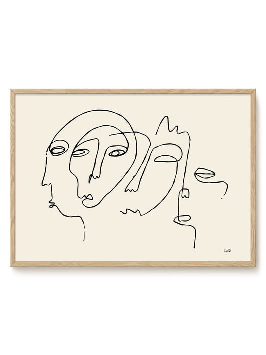 abstract landscape horizontal Poster