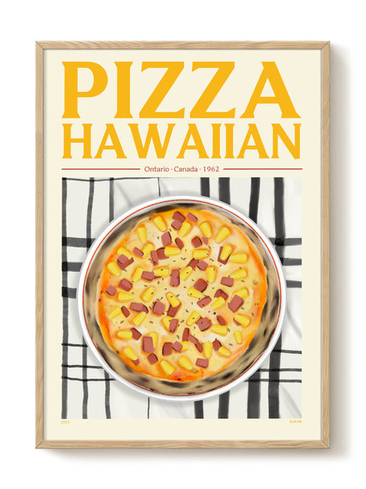 Elin PK - Pizza Hawaiian – modern wall art print, Falcozi Studio