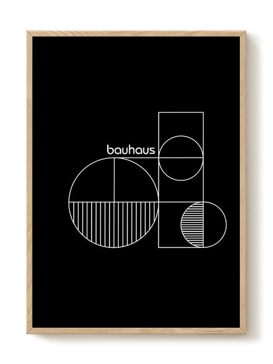 Bauhaus art print – Bauhaus - Noir, modern geometric wall decor