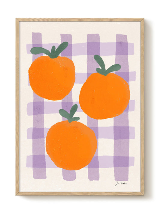 Zoe - Oranges in Summer – modern wall art print, Falcozi Studio