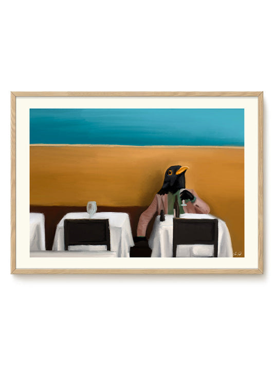 Abstract Birds Print – modern animal wall art, unique design