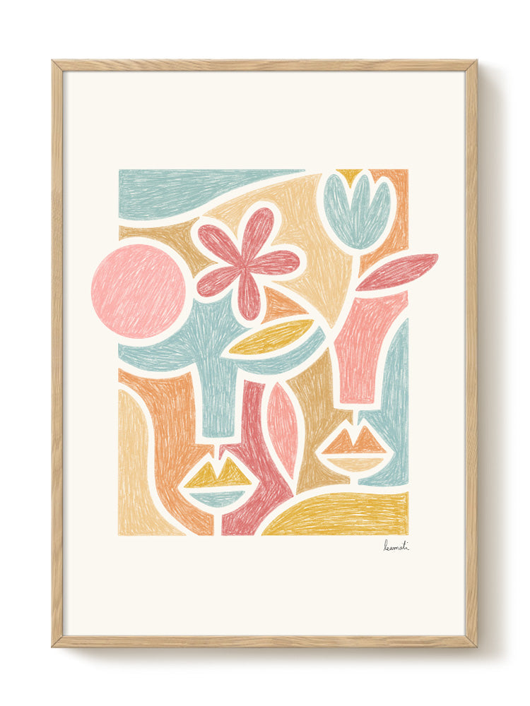 abstract portrait portrait Poster