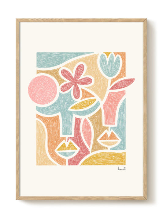 abstract portrait portrait Poster