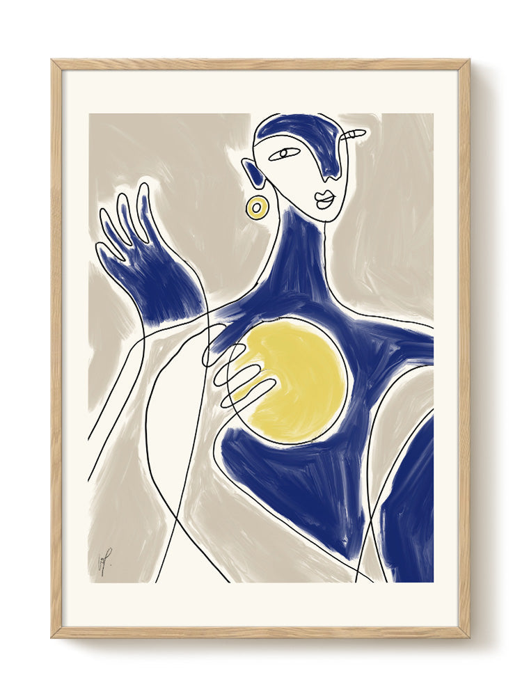 abstract portrait portrait Poster