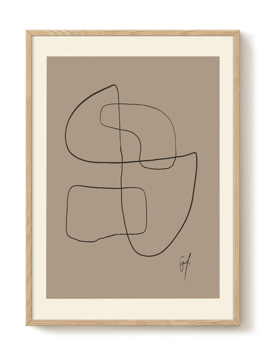 abstract portrait portrait Poster