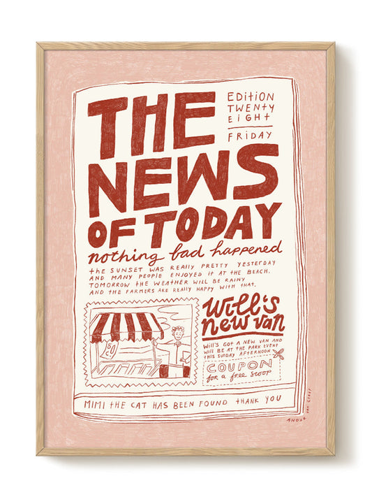 Anouk - The News of Today – modern wall art print, Falcozi Studio