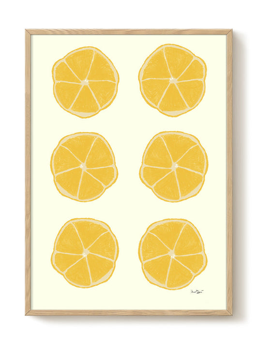 Anna Mörner - Lemons – modern wall art print, Falcozi Studio