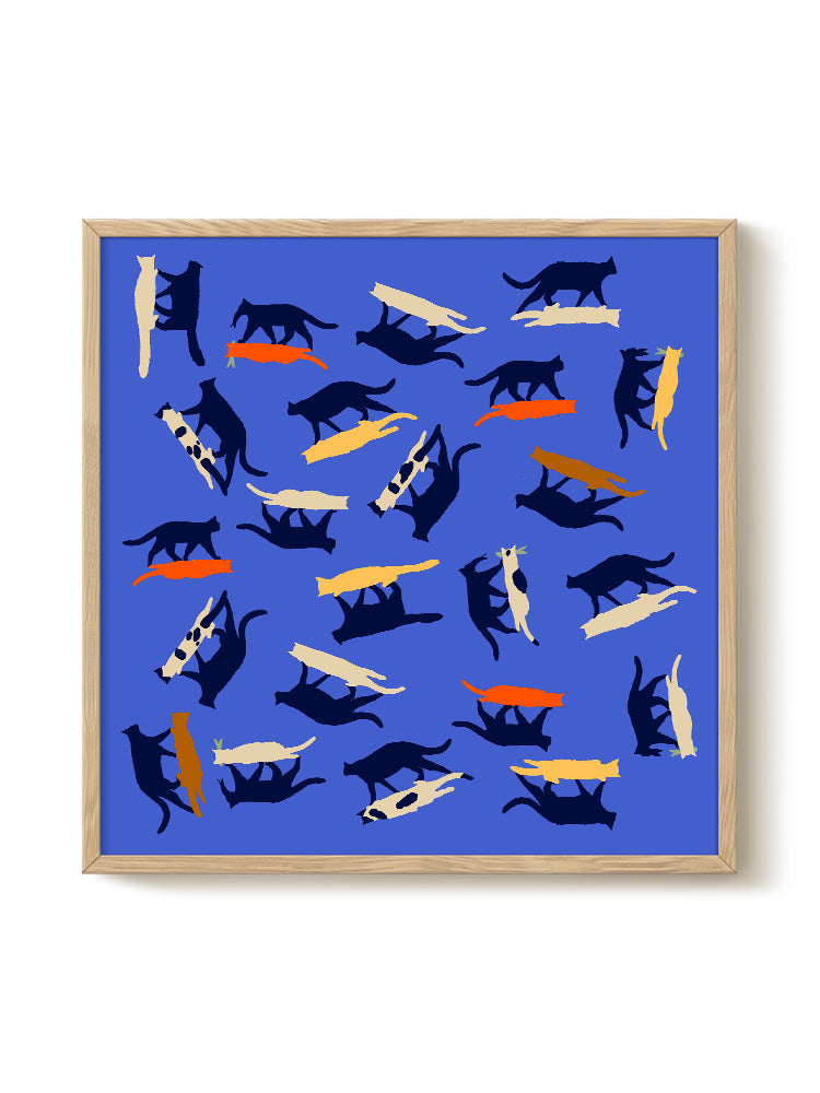 Abstract Birds Print – modern animal wall art, unique design
