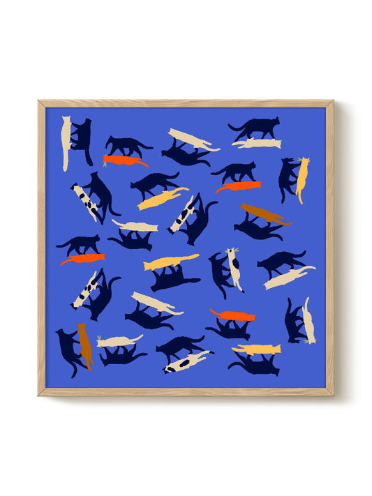 Abstract Birds Print – modern animal wall art, unique design
