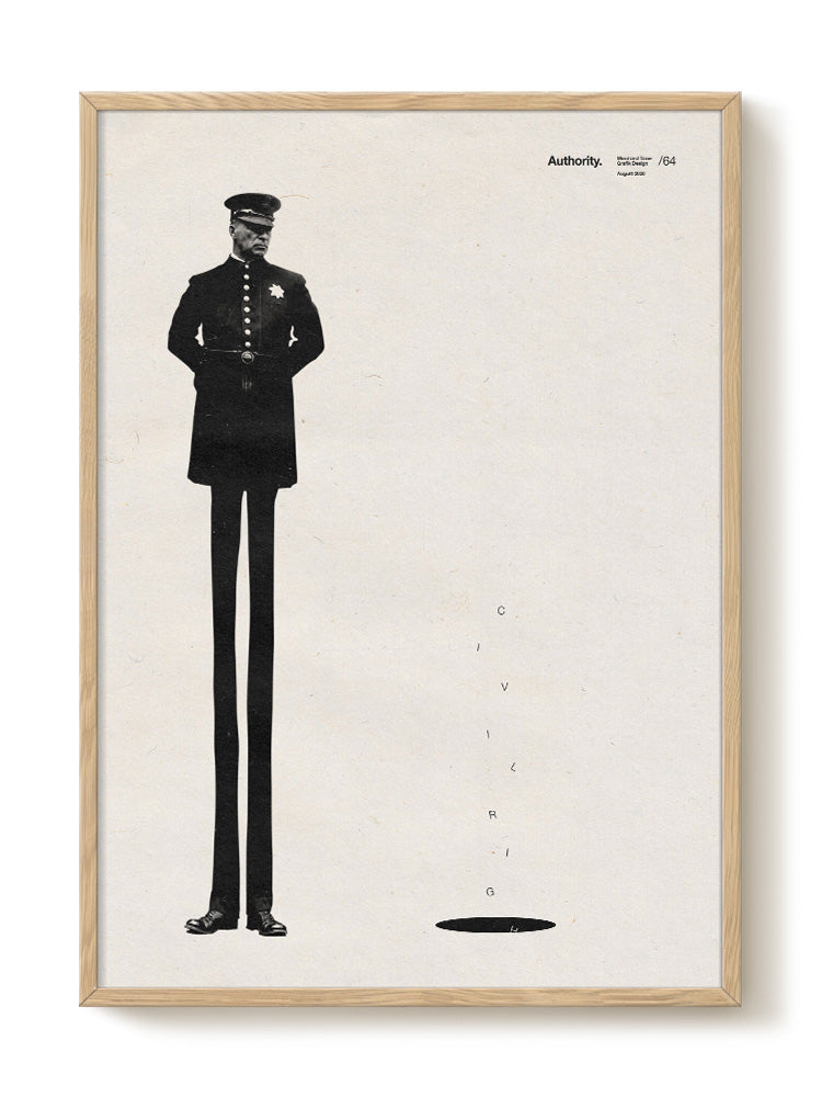 minimalist portrait portrait black Poster