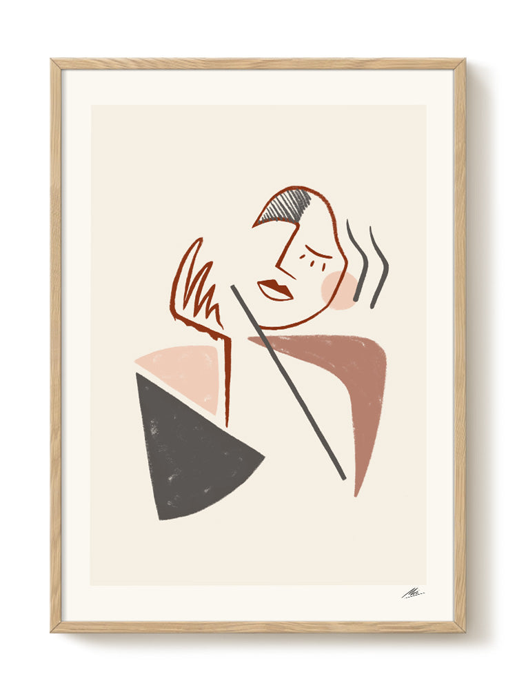 abstract portrait portrait Poster