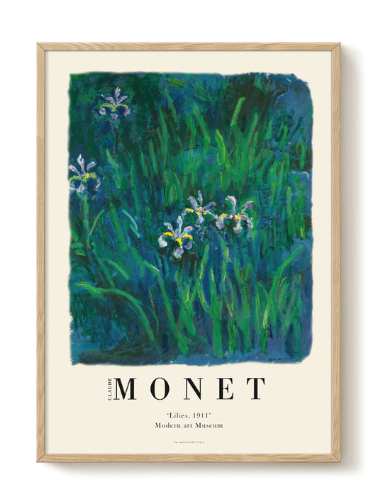 Claude Monet - Lilies 1911 – modern wall art print, Falcozi Studio