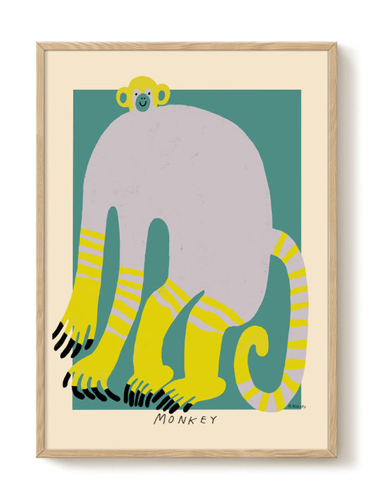 Abstract Birds Print – modern animal wall art, unique design