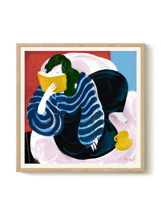Marco - On the Sofa – modern wall art print, Falcozi Studio