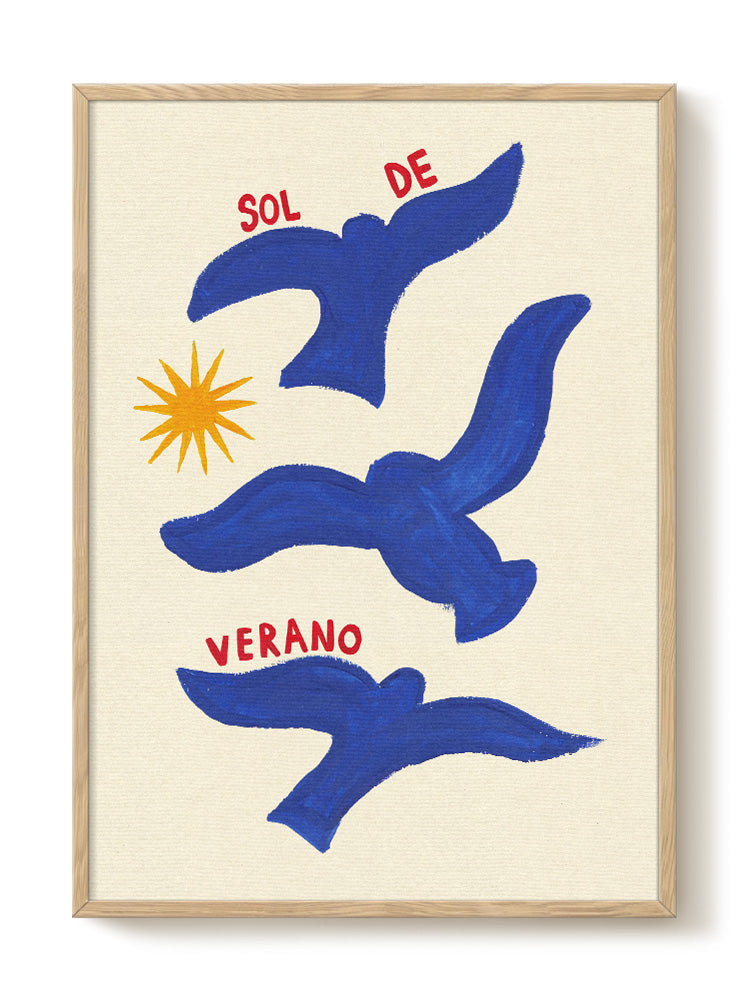 Abstract art print – Abbie Franks - Sol de Verano, contemporary wall decor