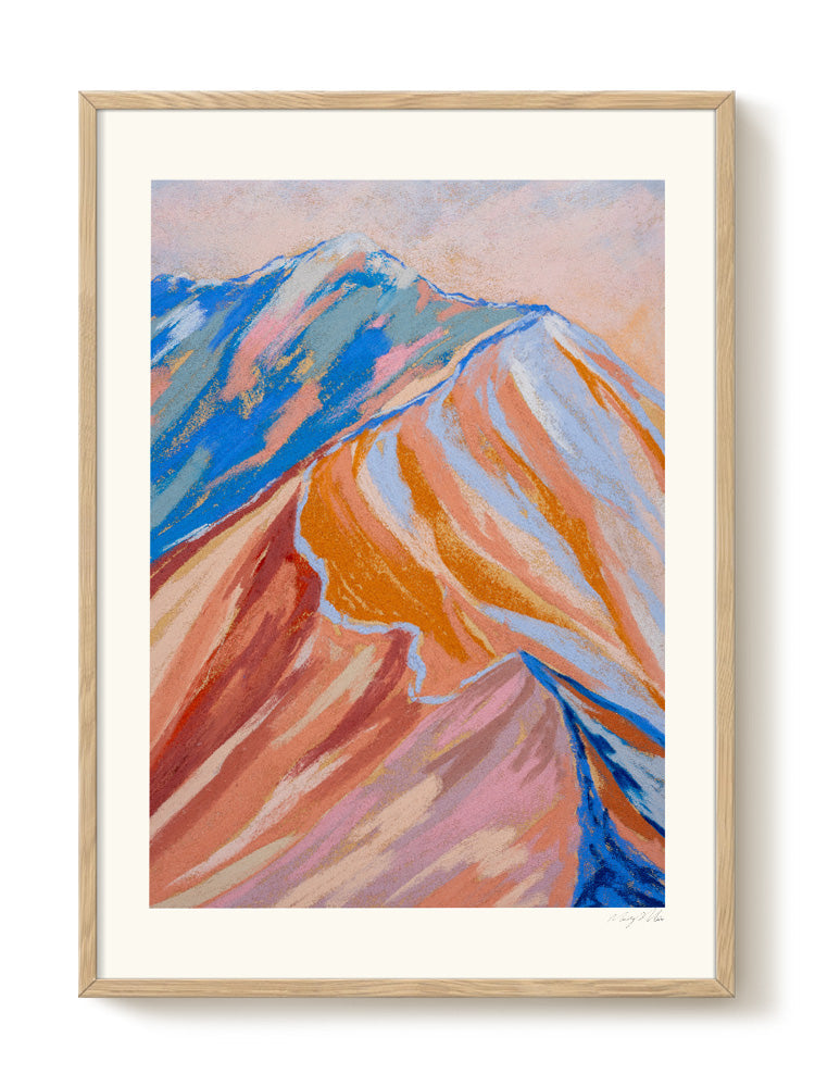 abstract portrait portrait pastel Poster