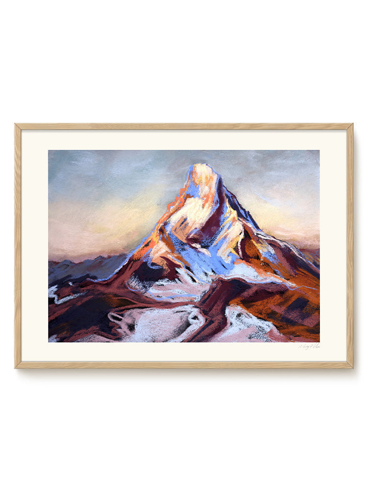 abstract landscape horizontal pastel Poster