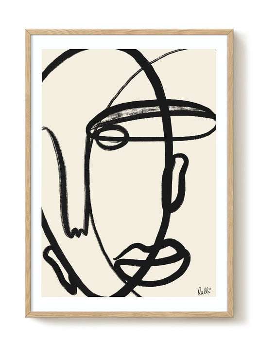 abstract portrait portrait Poster