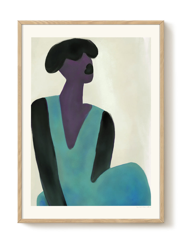 abstract portrait portrait Poster