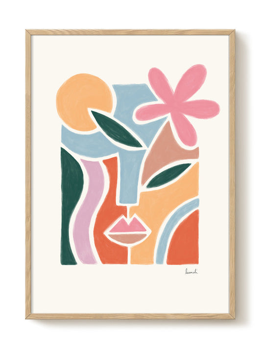 abstract portrait portrait Poster