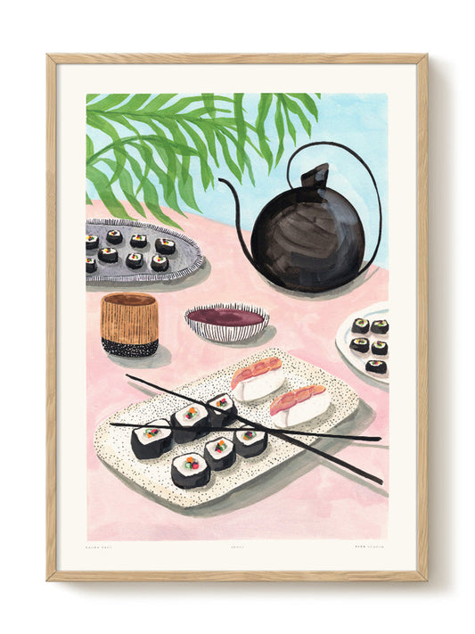 Laura - Sushi – modern wall art print, Falcozi Studio