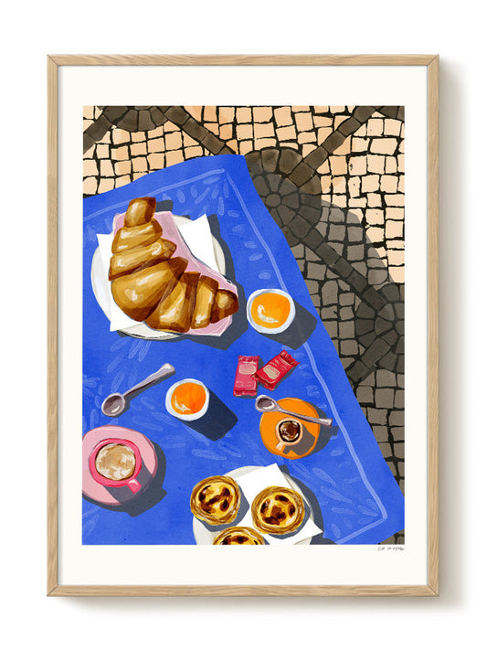 Eva Halfers - Pequeno-Almoço No Porto – modern wall art print, Falcozi Studio