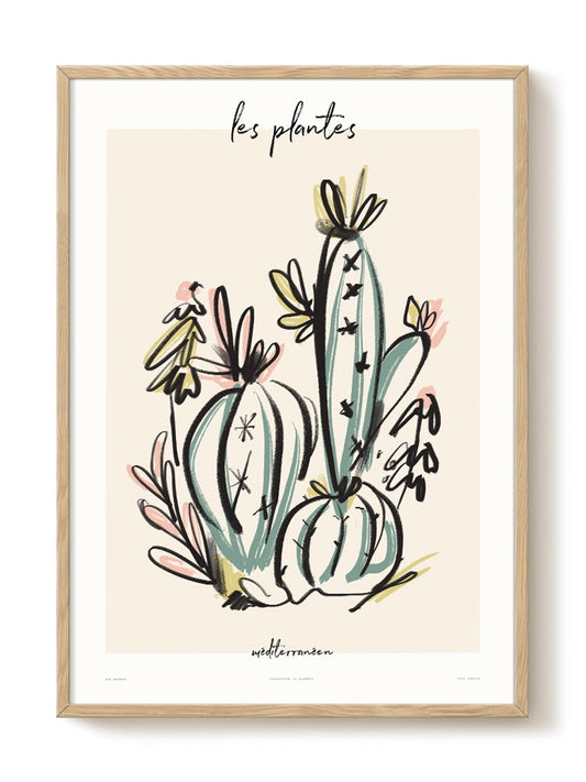 Zoe - Les Plantes - Méditerranéen – modern wall art print, Falcozi Studio