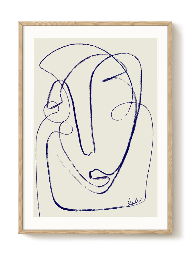 abstract portrait portrait Poster