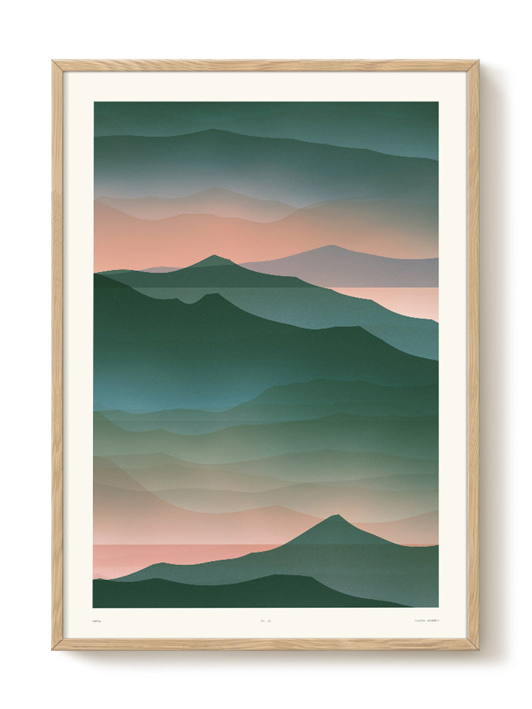 abstract mountain Poster