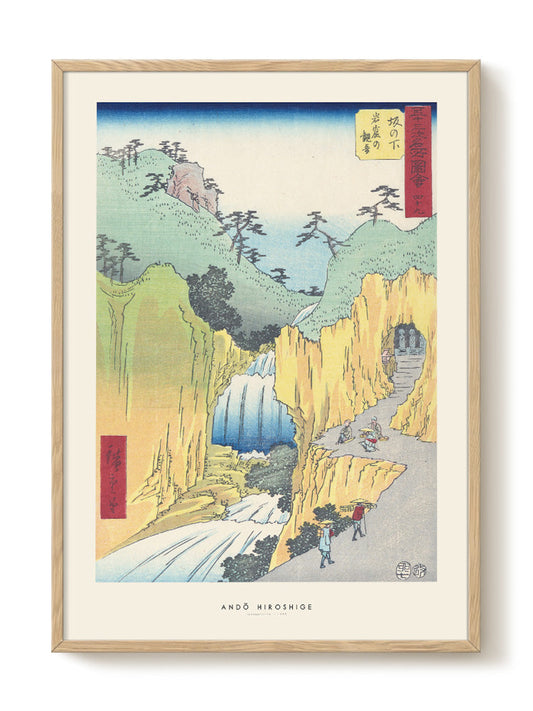 Ando Hiroshige - Sakanoshita – modern wall art print, Falcozi Studio
