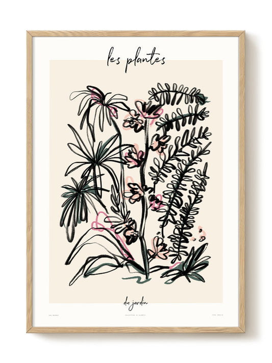 Zoe - Les Plantes - Du Jardin – modern wall art print, Falcozi Studio