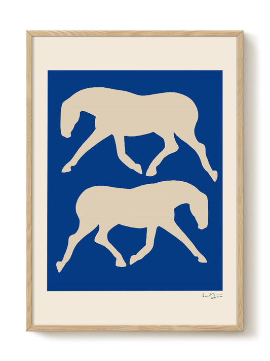 Anna Mörner - Horses – modern wall art print, Falcozi Studio