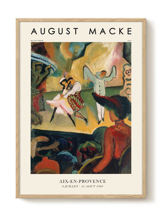 August Macke - Ballet Russe – modern wall art print, Falcozi Studio