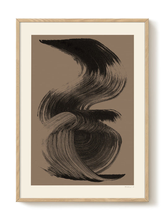 abstract portrait portrait black Poster