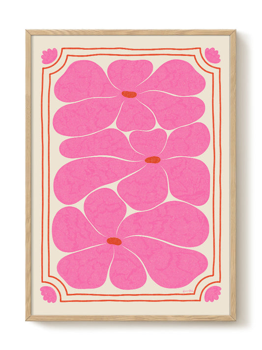 Hanna KL - Nostalgia Pink – modern wall art print, Falcozi Studio