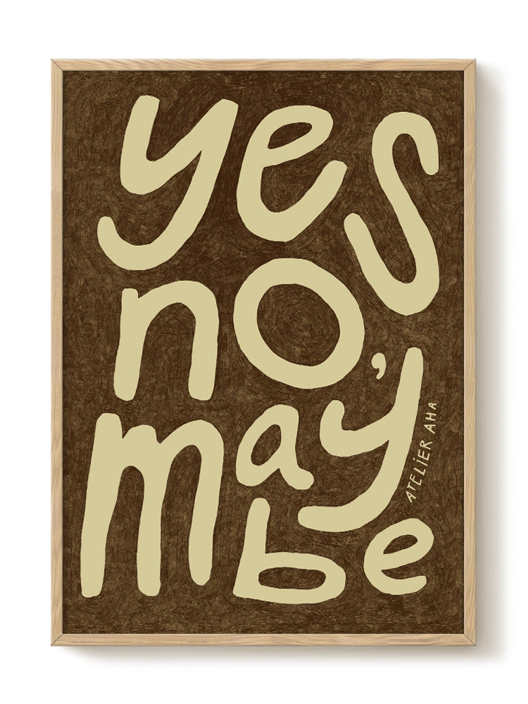 Anouk - Yes No Maybe – modern wall art print, Falcozi Studio