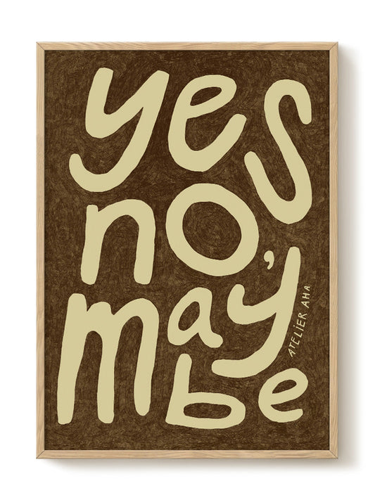Anouk - Yes No Maybe – modern wall art print, Falcozi Studio