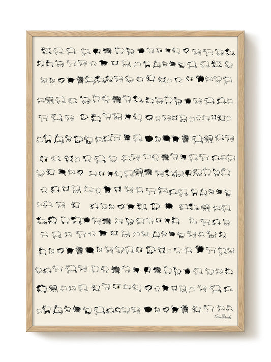 abstract portrait portrait Poster
