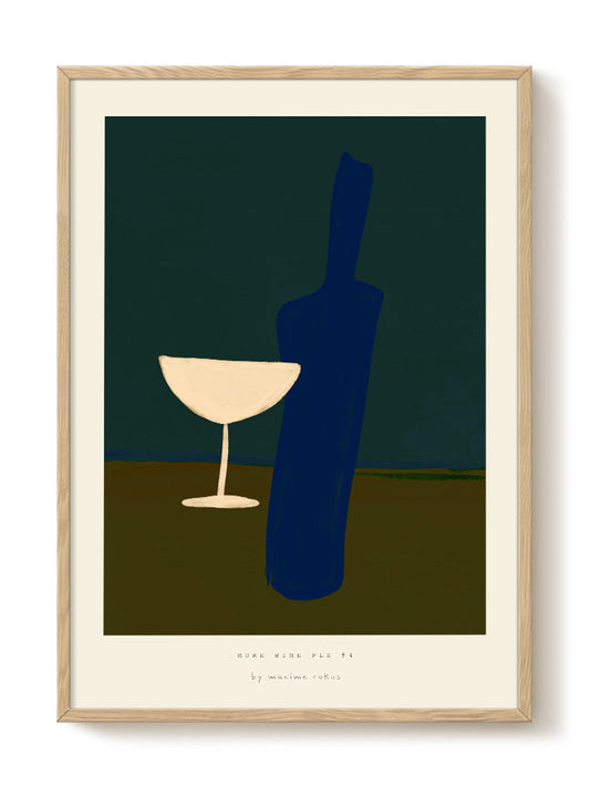 minimalist food portrait Poster