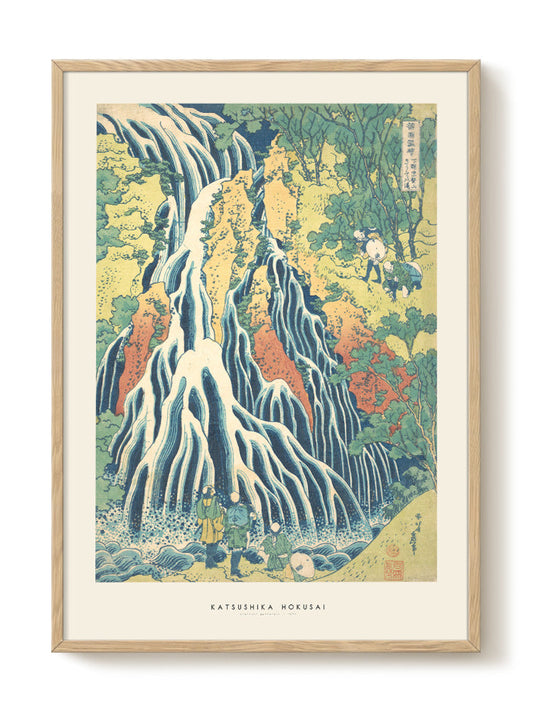 Katsushika Hokusai - Kirifuri Waterfall – modern wall art print, Falcozi Studio