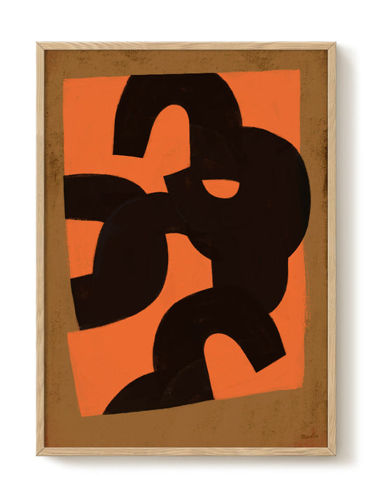 abstract portrait portrait Poster