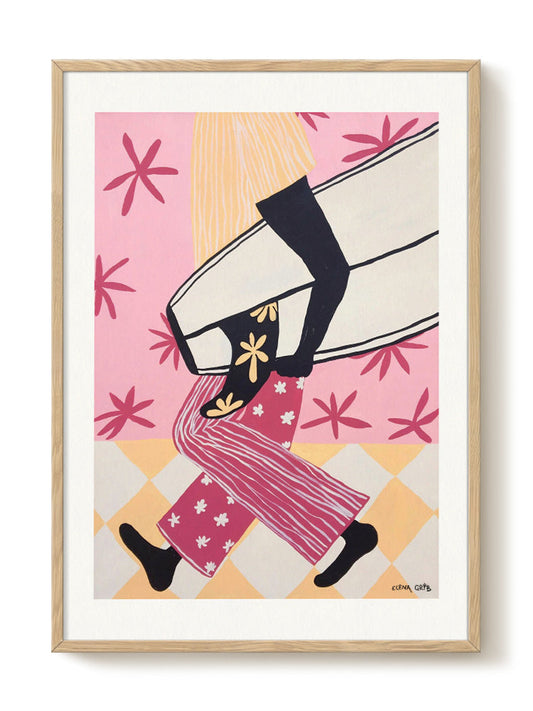 Elena Grib - Surf Jazz – modern wall art print, Falcozi Studio