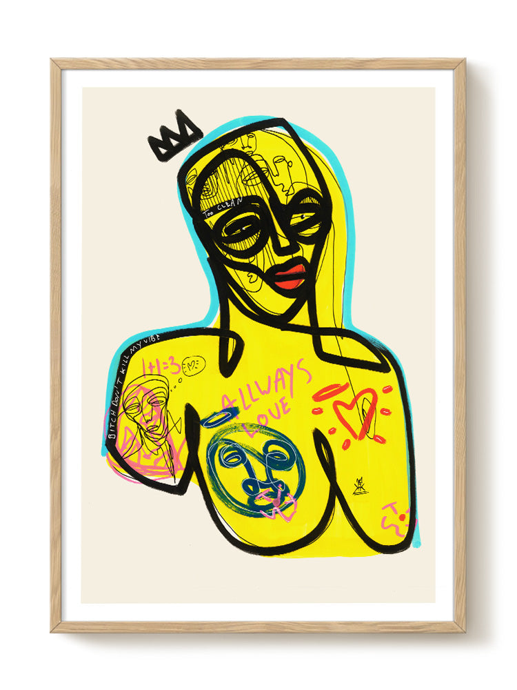 abstract portrait portrait Poster